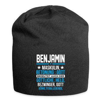 BENJAMIN - Titan - Jersey-Beanie - Schwarz - Vorne