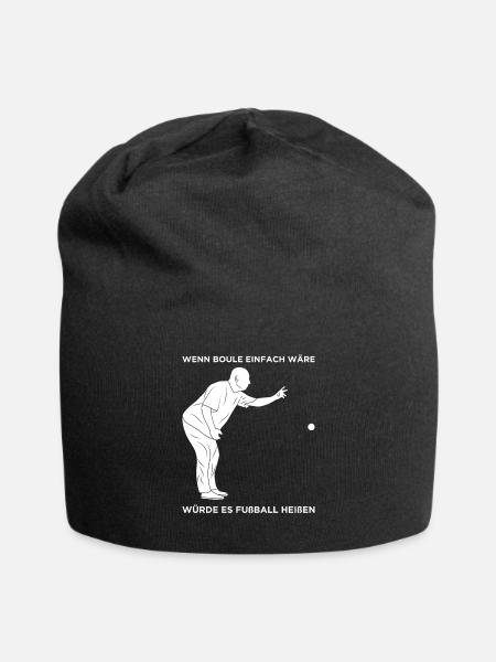 Boule Spiel Boule Spieler Hobbysport Sportler - Jersey-Beanie - Schwarz