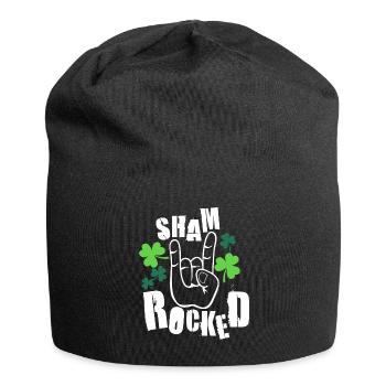 Shamrock St Patricks - Jersey-Beanie - Schwarz - Vorne