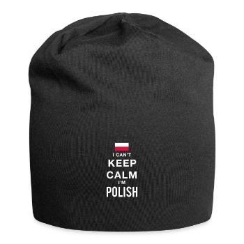 I can not stay calm, I'm Polska - Jersey Beanie - black - Front