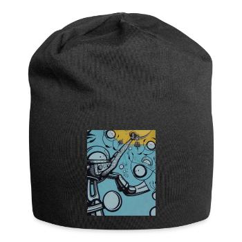 nautic_sun - Jersey Beanie - black - Front