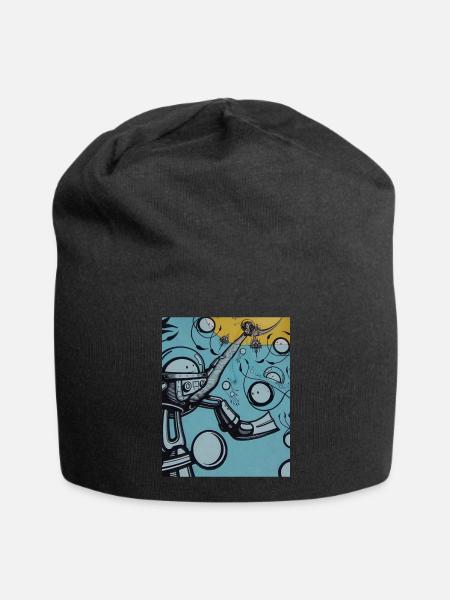 nautic_sun - Jersey-Beanie - Schwarz