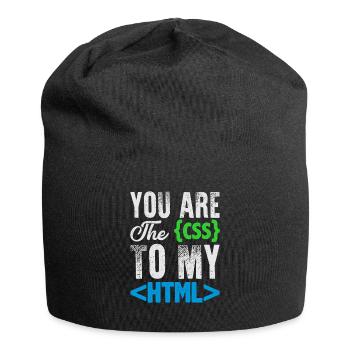 Drôle d’ordinateur nerd chemise & cadeau - Bonnet en jersey - noir - Devant