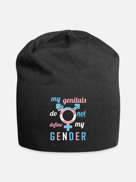 Transgender Trans Transsexuel Transsexuall - Bonnet en jersey - noir