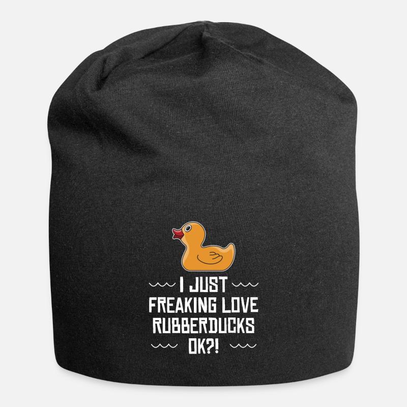 Ich liebe gerade Rubberducks Geschenk - Jersey-Beanie - Schwarz