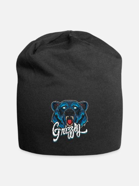 Grizzly Modern - Jersey-Beanie - Schwarz