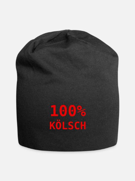 100% Kölsch - Jersey-Beanie - Schwarz