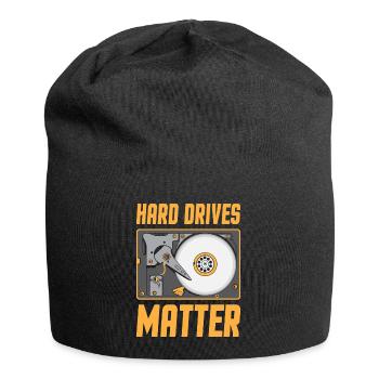 Hard Drives Matter - Computer Nerd Gamer PC Geek - Jersey Beanie - black - Front
