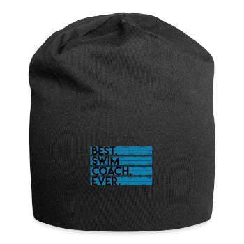 Perfekte Geschenkidee für einen Schwimmtrainer - Jersey-Beanie - Schwarz - Vorne