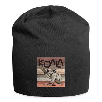 Retro koala - Jersey Beanie - black - Front