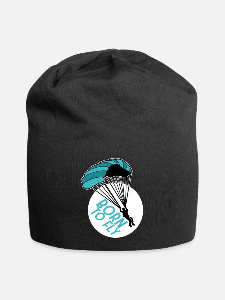 Paragliding - Jersey-Beanie - Schwarz