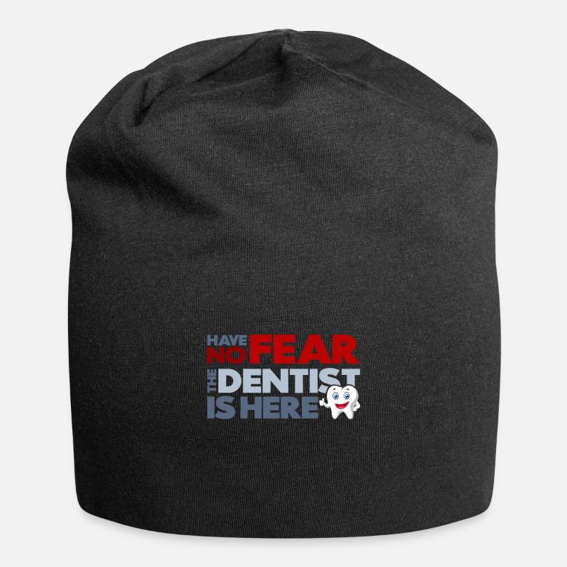 Der Zahnarzt ist hier - Jersey-Beanie - Schwarz