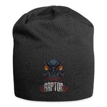 Velociraptor Dinosaure moderne - Bonnet en jersey - noir - Devant
