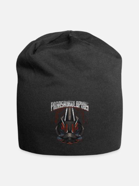 Roboter Dino - Jersey-Beanie - Schwarz
