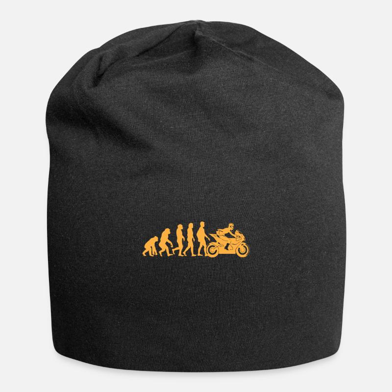 Motorrad Evolution - Jersey-Beanie - Schwarz