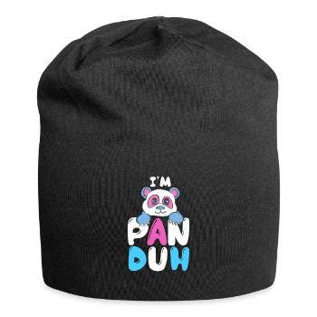 I'm Pan Duh Pansexual Panda Bi Pride LGBT Geschenk - Jersey-Beanie - Schwarz - Vorne
