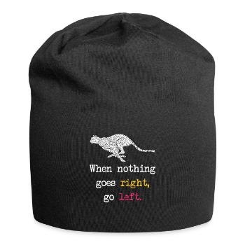 Cheetah saying funny sayings - Jersey Beanie - black - Front