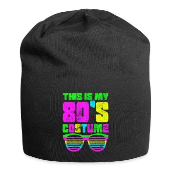 80er Shirt - Jersey-Beanie - Schwarz - Vorne