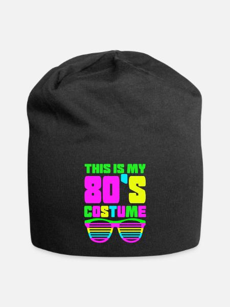 80er Jahre Bad Taste - Jersey-Beanie - Schwarz