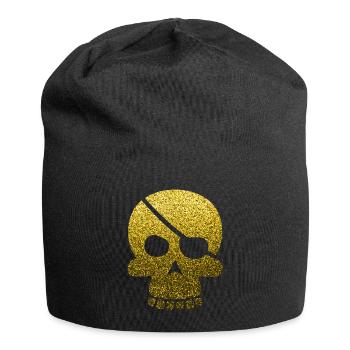 Skull Pirate - Jersey Beanie - black - Front