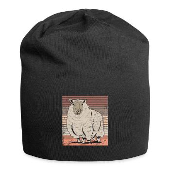 Schaf - Jersey-Beanie - Schwarz - Vorne