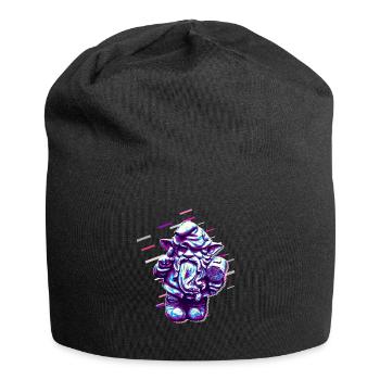 Nombre Gnome 80 Rétro Violet - Bonnet en jersey - noir - Devant