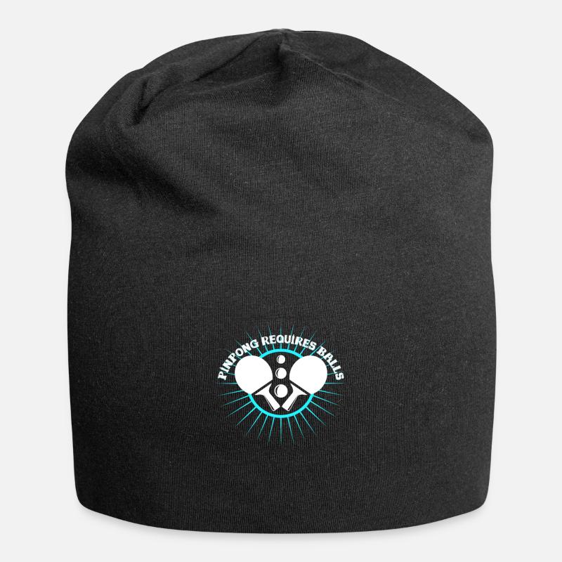 Ping-pong - Bonnet en jersey - noir