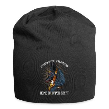 Déesse égyptienne anupet - Bonnet en jersey - noir - Devant