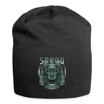 Gott des Himmels Sopdu Ägyptisch Ägypten Gottheit - Jersey-Beanie - Schwarz - Vorne