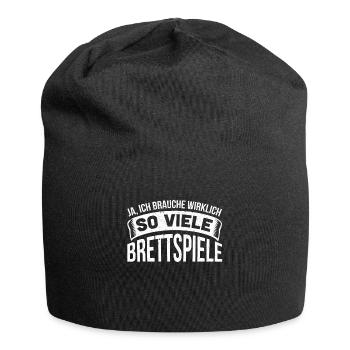 Oui, j'ai vraiment besoin de tant de jeux de société - Bonnet en jersey - noir - Devant