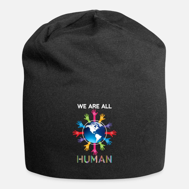 We Are All Human LGBT Equality Human Rights Gift - Jersey-Beanie - Schwarz