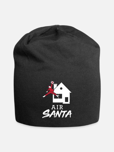 Weihnachtsmann - Jersey-Beanie - Schwarz