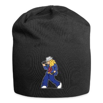 Cool Hip Hop Girl - Jersey Beanie - black - Front