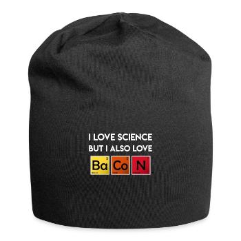 J'adore la science Éléments Bacon Tableau périodique - Bonnet en jersey - noir - Devant