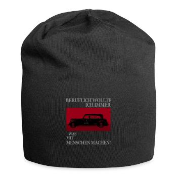 Bestatter: Beruflich Etwas Mit Menschen Machen - Jersey-Beanie - Schwarz - Vorne