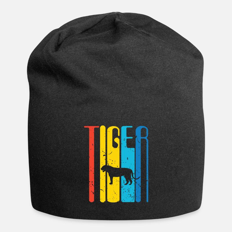 Tiger - Jersey-Beanie - Schwarz