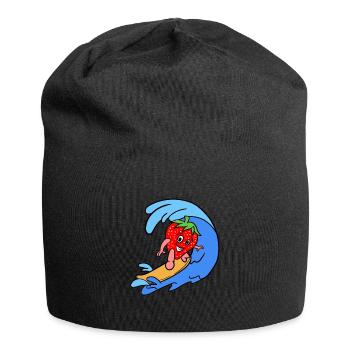 Fraise sportive - Bonnet en jersey - noir - Devant