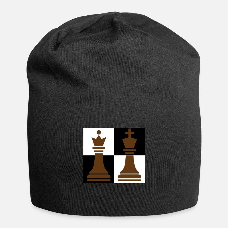 chess - Jersey Beanie - black