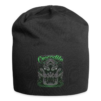 Krokodil - Jersey-Beanie - Schwarz - Vorne