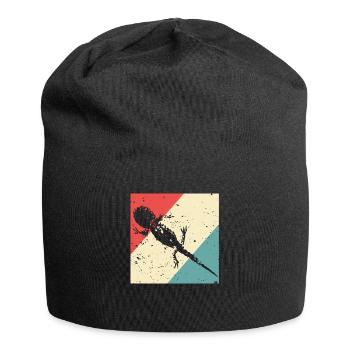 Salamander gecko retro style - Jersey Beanie - black - Front