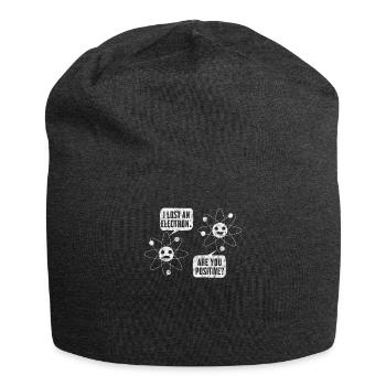 Science Atom Electron Positive Chimie Cadeau - Bonnet en jersey - charbon - Devant