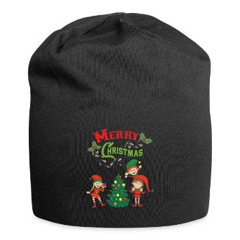 Noël Elf Elf Noël Noël Noël - Bonnet en jersey - noir - Devant