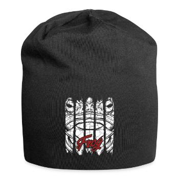 Frosch - Jersey-Beanie - Schwarz - Vorne