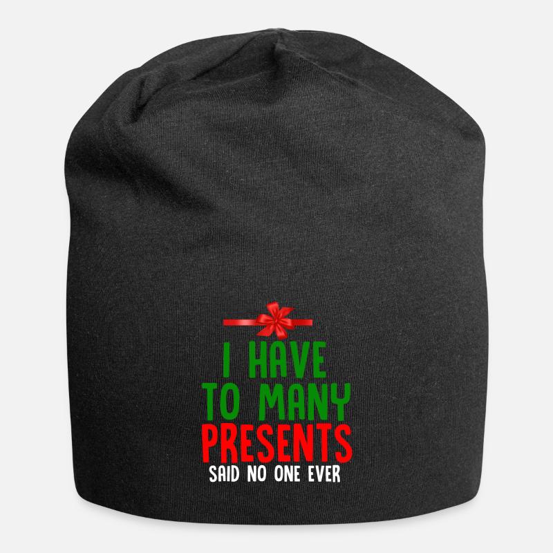 Ich Habe Genug Geschenke Lustig Weihnachtsgeschenk - Jersey-Beanie - Schwarz