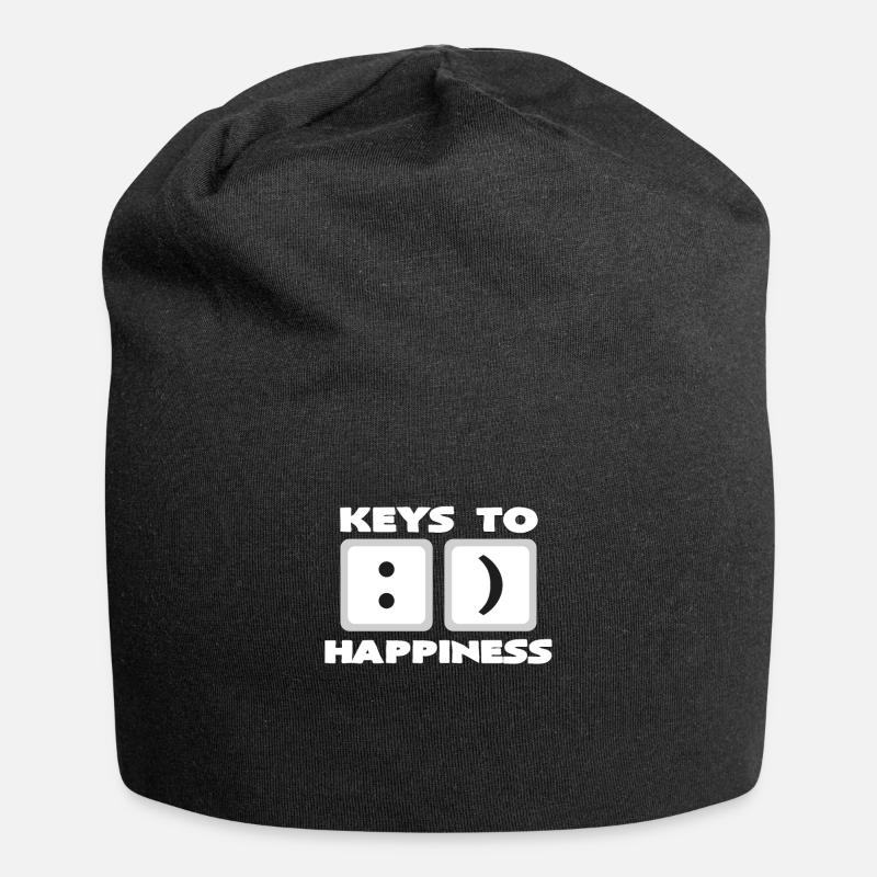Nerdy - Jersey-Beanie - Schwarz