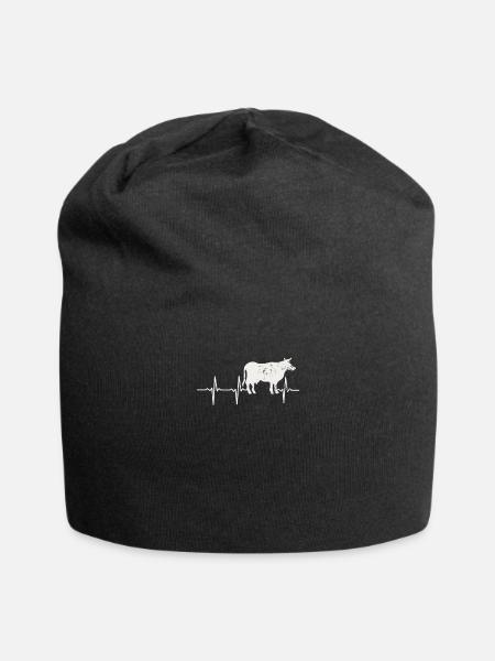 Meal Farmer Ko Herzstück Geschenk - Jersey-Beanie - Schwarz