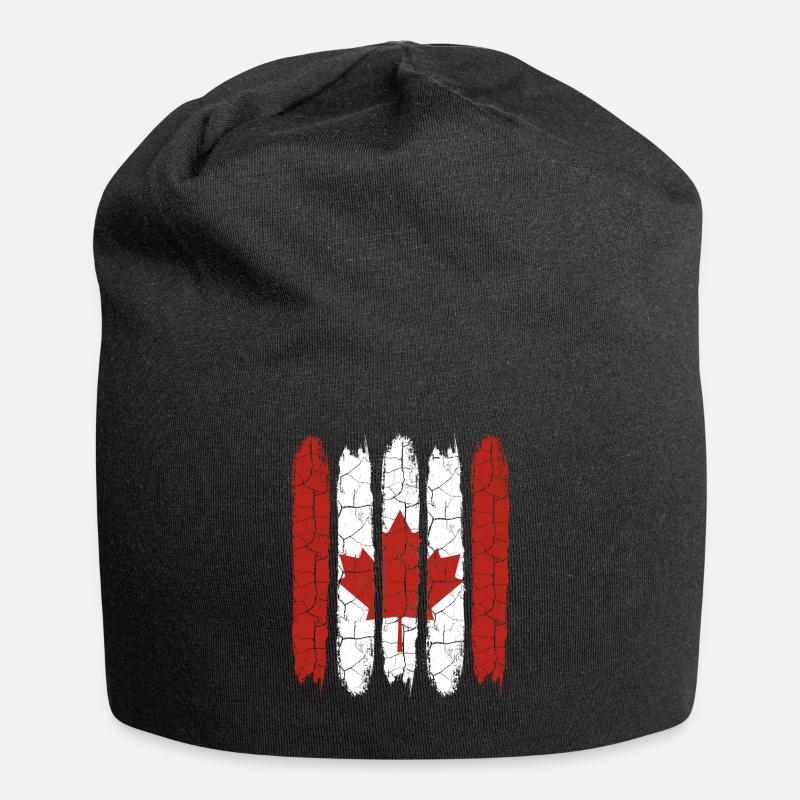 Kanada - Jersey-Beanie - Schwarz
