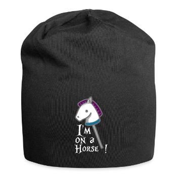 Je suis un cheval - Bonnet en jersey - noir - Devant