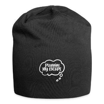 Cadeau de naissance pour bébé enceinte - Bonnet en jersey - noir - Devant