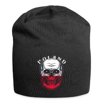 Polen - Jersey-Beanie - Schwarz - Vorne